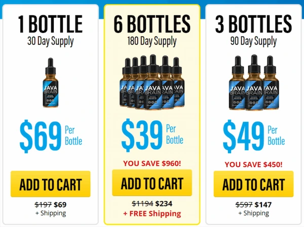 Java Brain Pricing Details