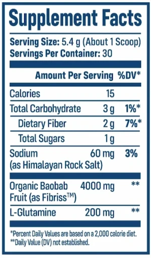 Nativepath Native Fiber Supplement Facts